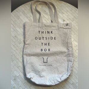 Eco Bags Canvas Tote Bag 100% Recycled Cotton “Think Outside the Box”
